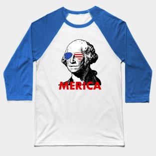 george washington merica American Flag sunglasses Baseball T-Shirt